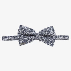 IKKS Boys Blue Floral Liberty Bow Tie (10cm)