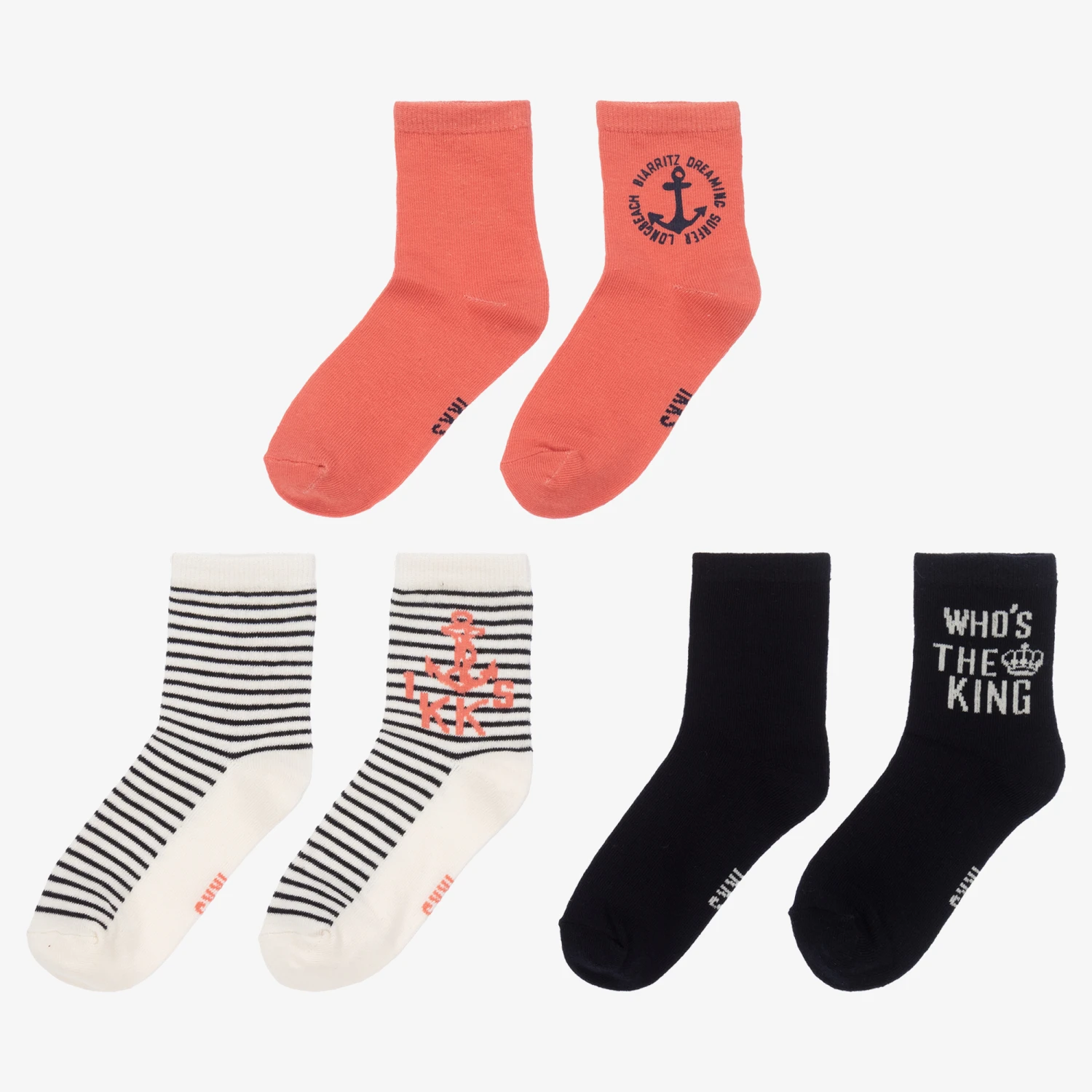 IKKS Boys Cotton Socks (3 Pack) 3 IKKS Boys Cotton Socks (3 Pack) - Image 3