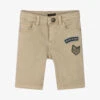IKKS Boys Dark Beige Denim Shorts
