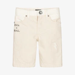 IKKS Boys Ivory Denim Shorts