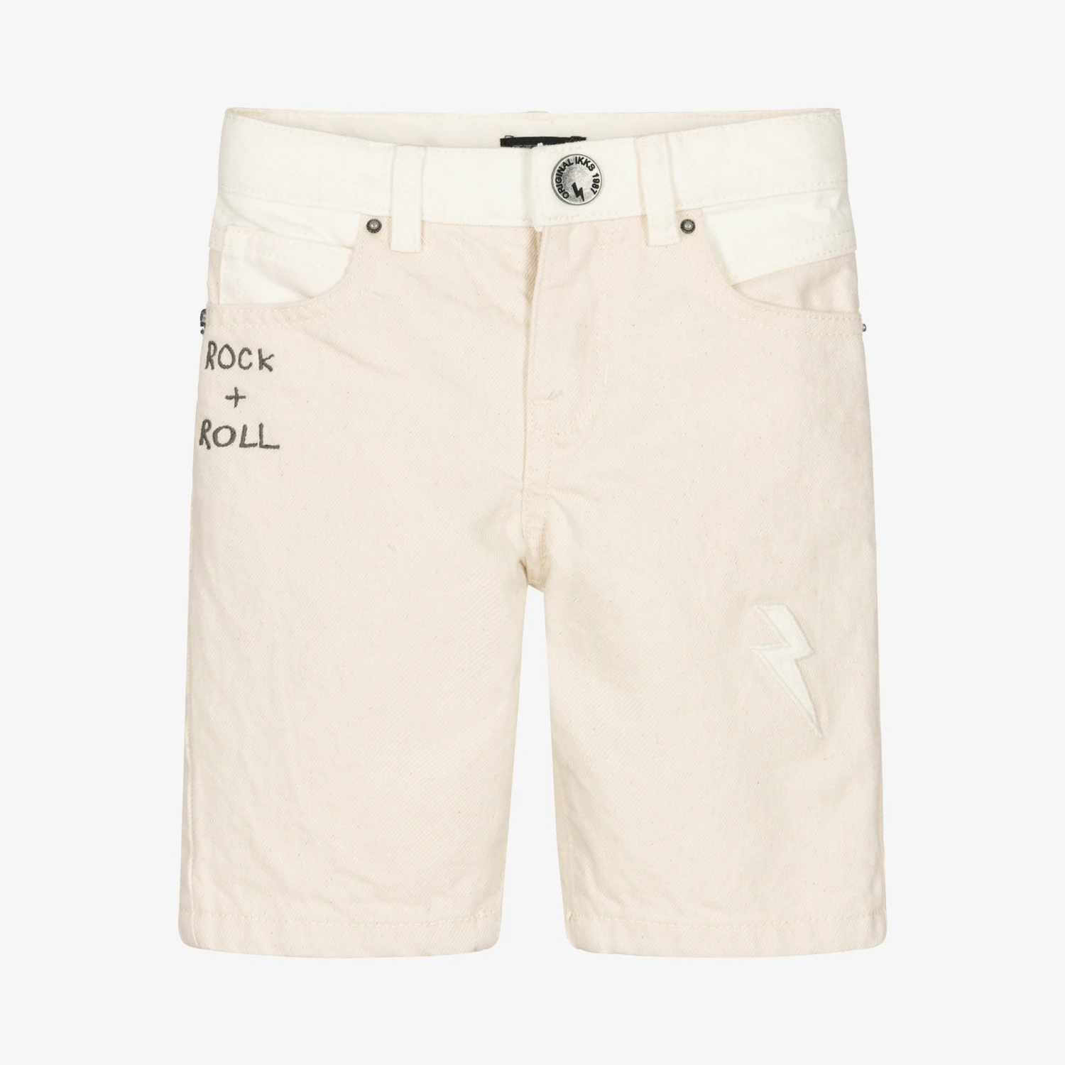 IKKS Boys Ivory Denim Shorts 1 IKKS Boys Ivory Denim Shorts