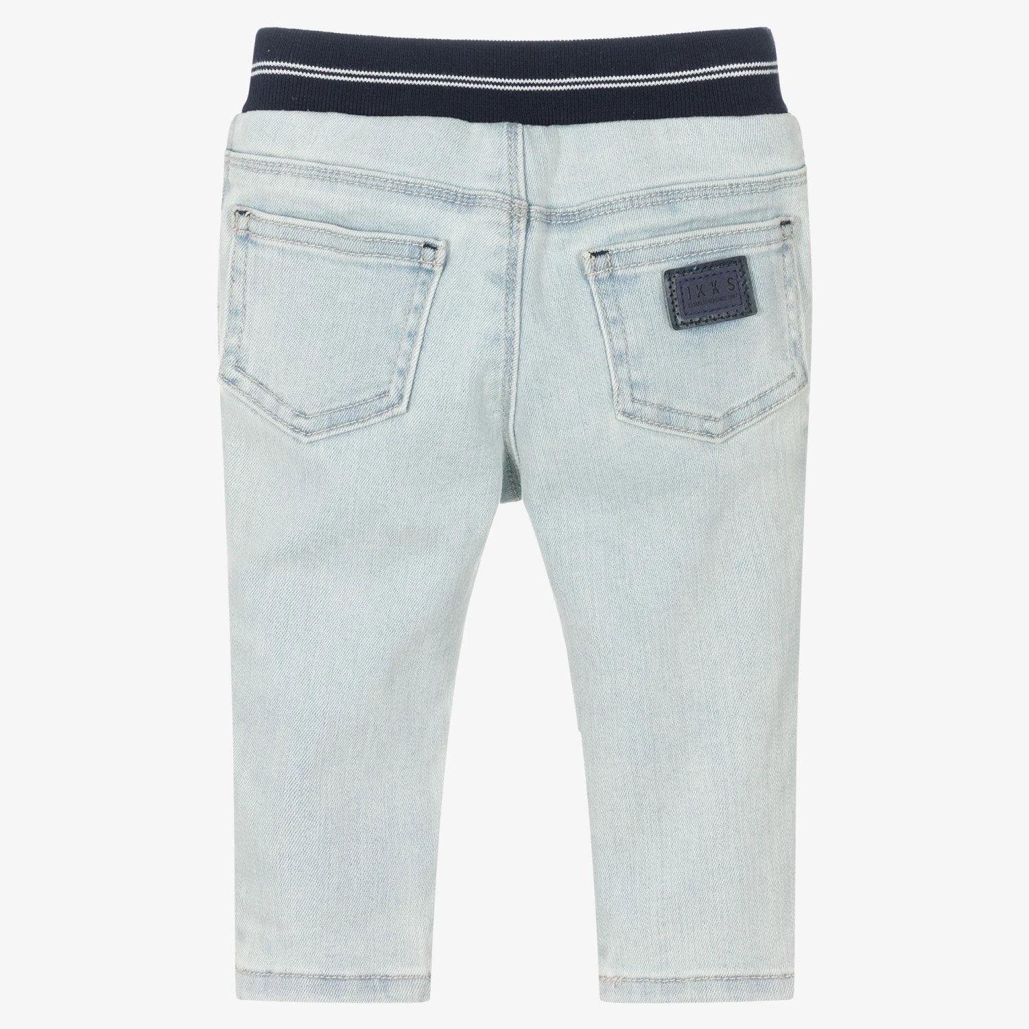 IKKS Boys Light Blue Denim Jeans 2 IKKS Boys Light Blue Denim Jeans - Image 2