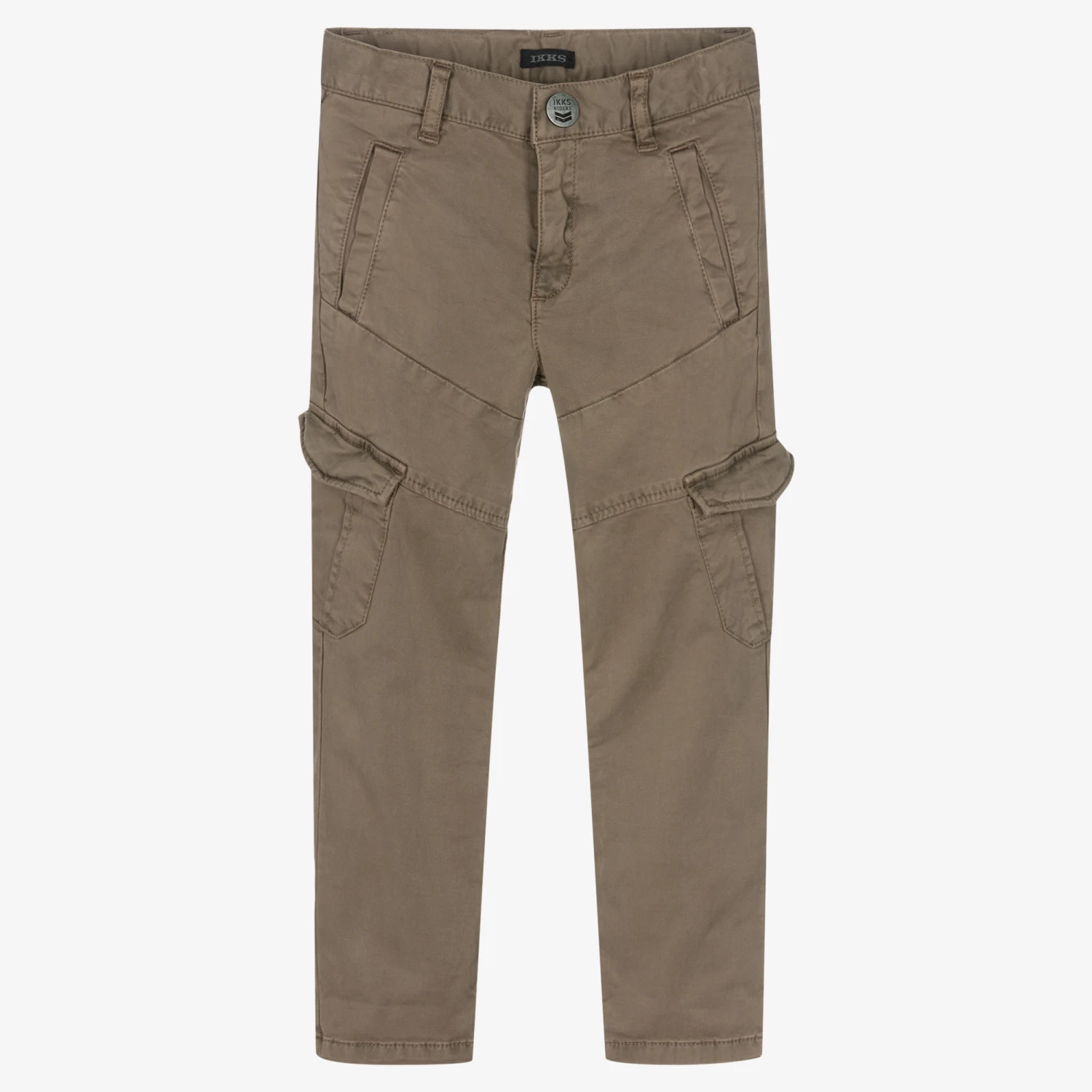 IKKS Brown Cotton Cargo Trousers 1 IKKS Brown Cotton Cargo Trousers