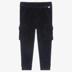 Il Gufo Blue Corduroy Cargo Trousers