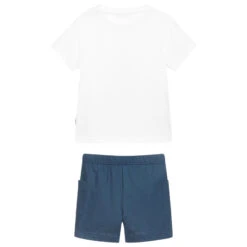 Il Gufo Blue & White Cotton Shorts Set -The Little Outfit Sales Store il gufo blue white cotton shorts set 364705 be4864fcd151487e2a823477bdc8b27f53717a75