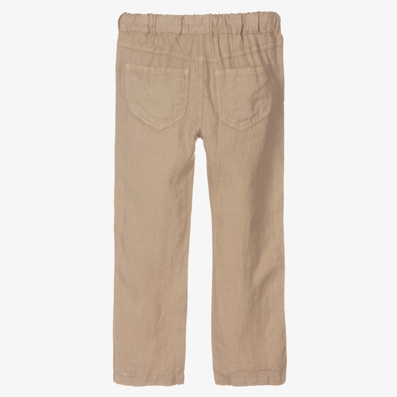 Il Gufo Boys Beige Linen Trousers 2 Il Gufo Boys Beige Linen Trousers - Image 2