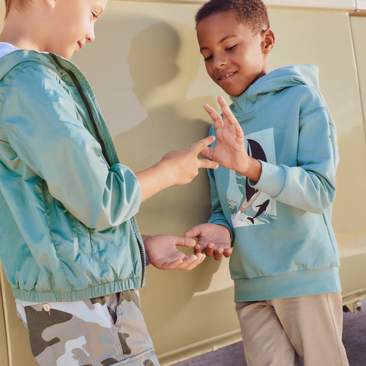 Il Gufo Boys Beige Tapered Trousers 2 Il Gufo Boys Beige Tapered Trousers - Image 2