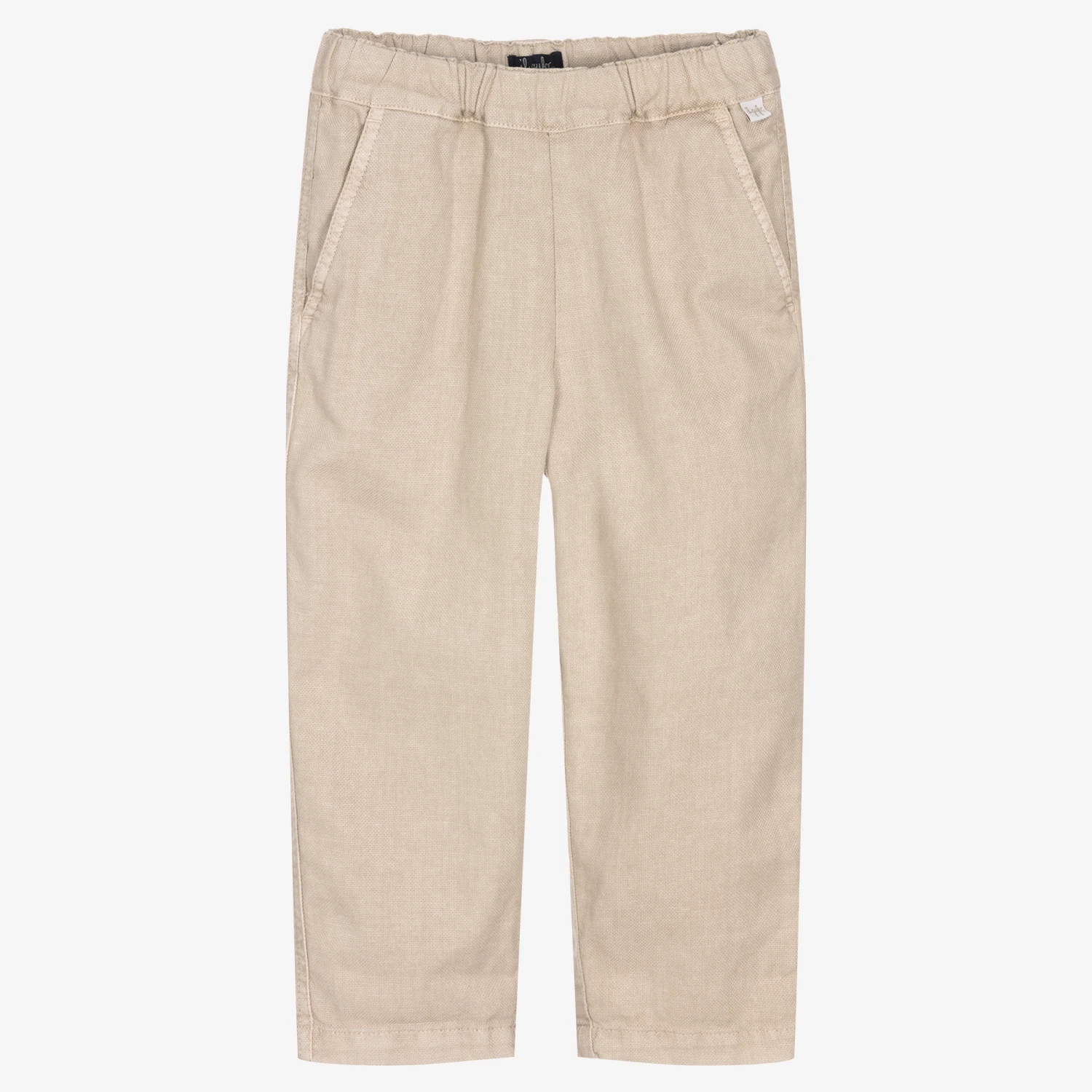 Il Gufo Boys Beige Tapered Trousers 1 Il Gufo Boys Beige Tapered Trousers