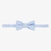 Il Gufo Boys Blue & White Striped Bow Tie