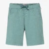 Il Gufo Boys Green Cotton Jersey Shorts