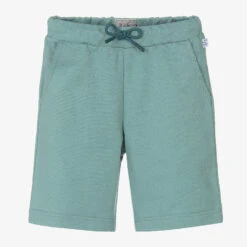 Il Gufo Boys Green Cotton Jersey Shorts