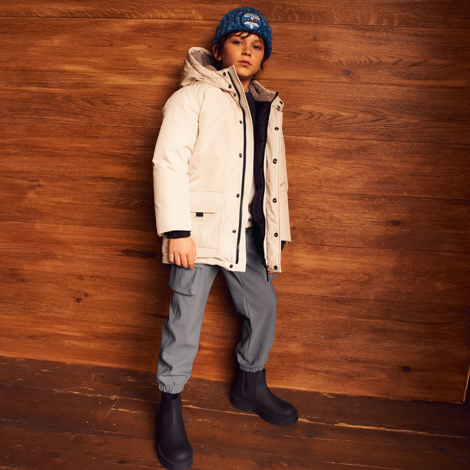 Il Gufo Boys Grey Cargo Joggers 2 Il Gufo Boys Grey Cargo Joggers - Image 2