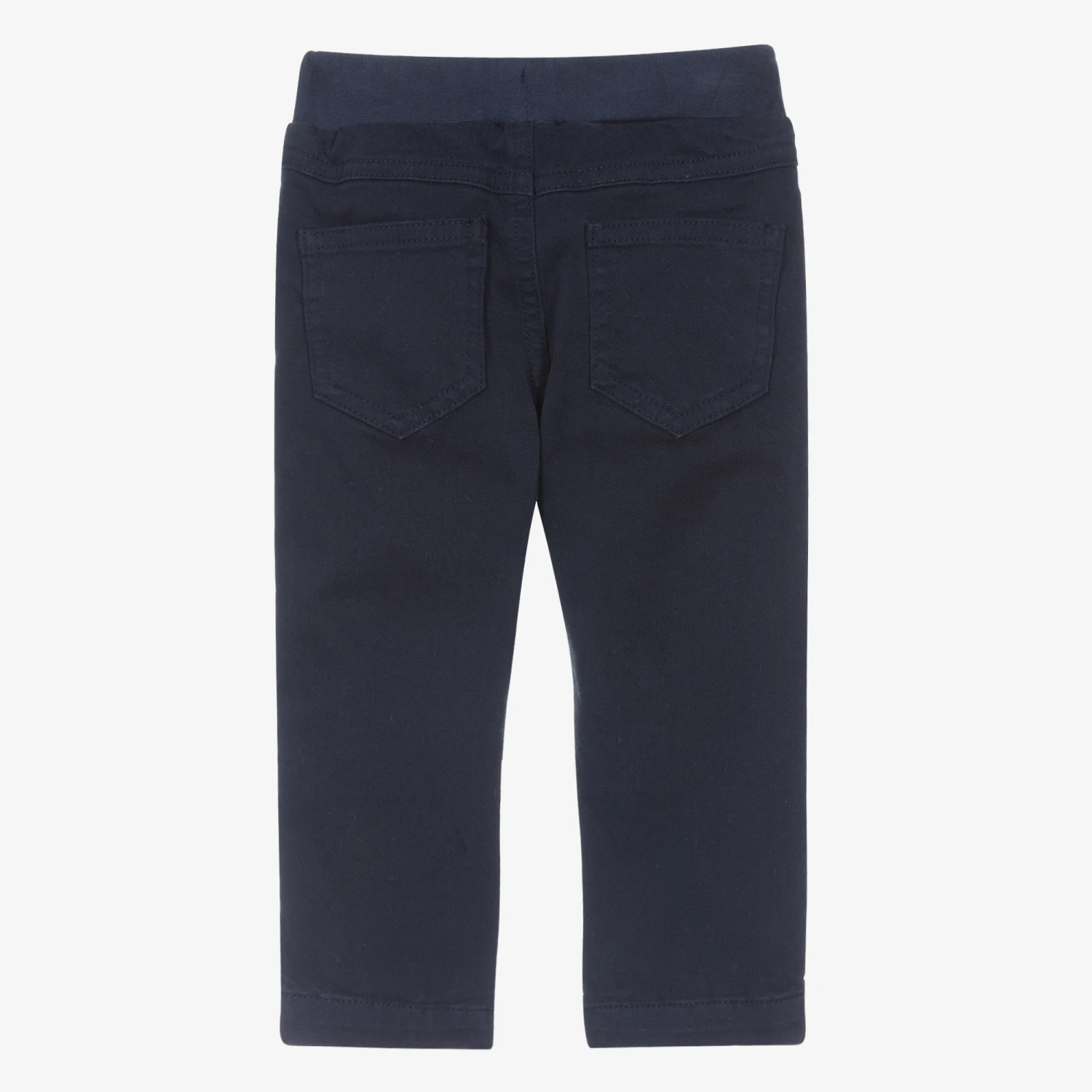 Il Gufo Boys Navy Blue Cotton Trousers 2 Il Gufo Boys Navy Blue Cotton Trousers - Image 2