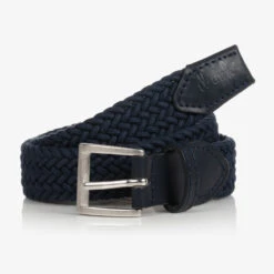 Il Gufo Boys Navy Blue Woven Belt