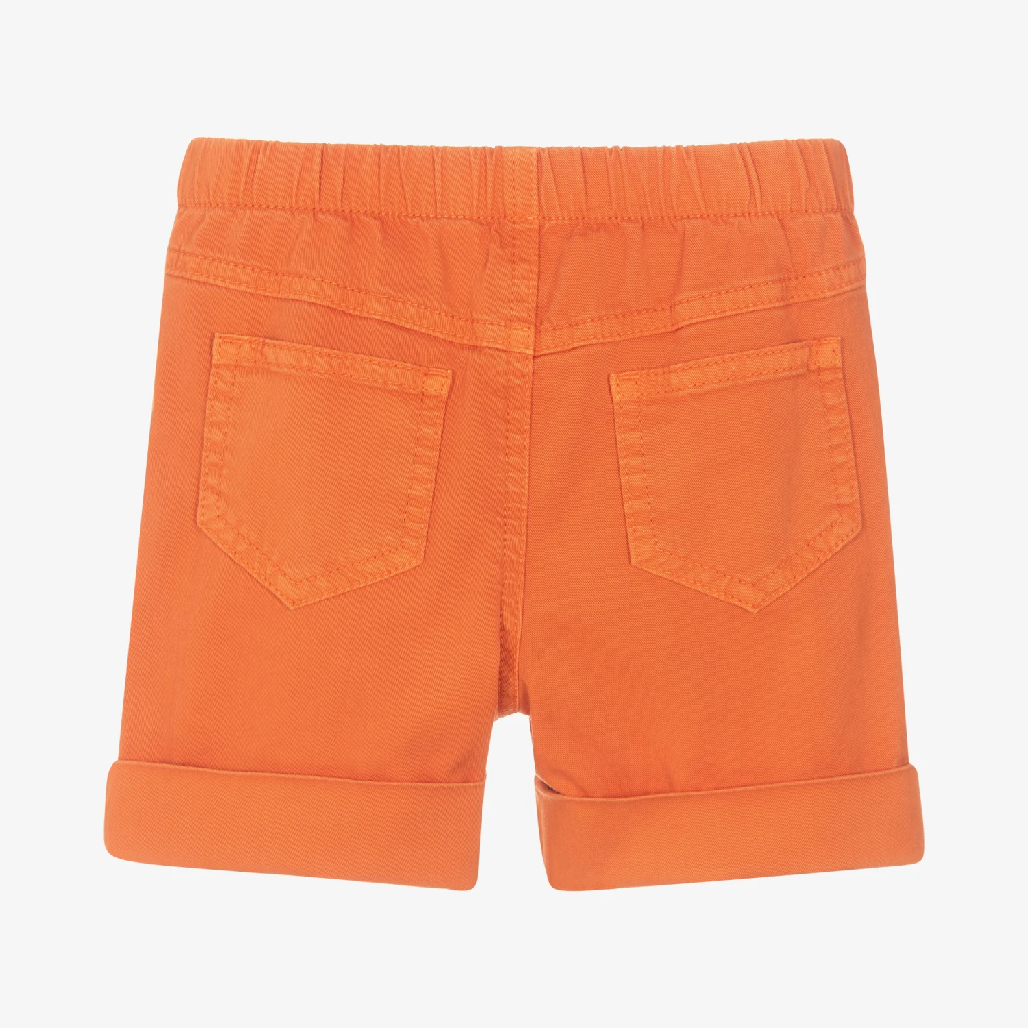 Il Gufo Boys Orange Cotton Shorts 2 Il Gufo Boys Orange Cotton Shorts - Image 2