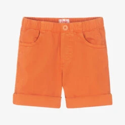 Il Gufo Boys Orange Cotton Shorts