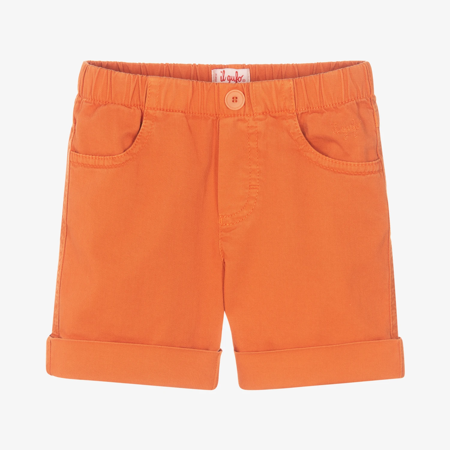 Il Gufo Boys Orange Cotton Shorts 1 Il Gufo Boys Orange Cotton Shorts
