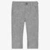 Il Gufo Boys Pale Grey Linen Trousers