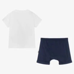 Il Gufo Boys White & Blue Cotton Shorts Set -The Little Outfit Sales Store il gufo boys white blue cotton shorts set 505354 033f7eec8cabe5146edc8f26ed7936074b19c3e2