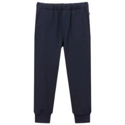 Il Gufo Navy Blue Cotton Joggers