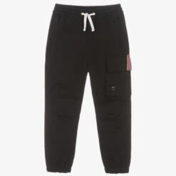 Joyday Boys Black Cotton Twill Trousers