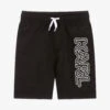 KARL LAGERFELD KIDS Boys Black Logo Swim Shorts