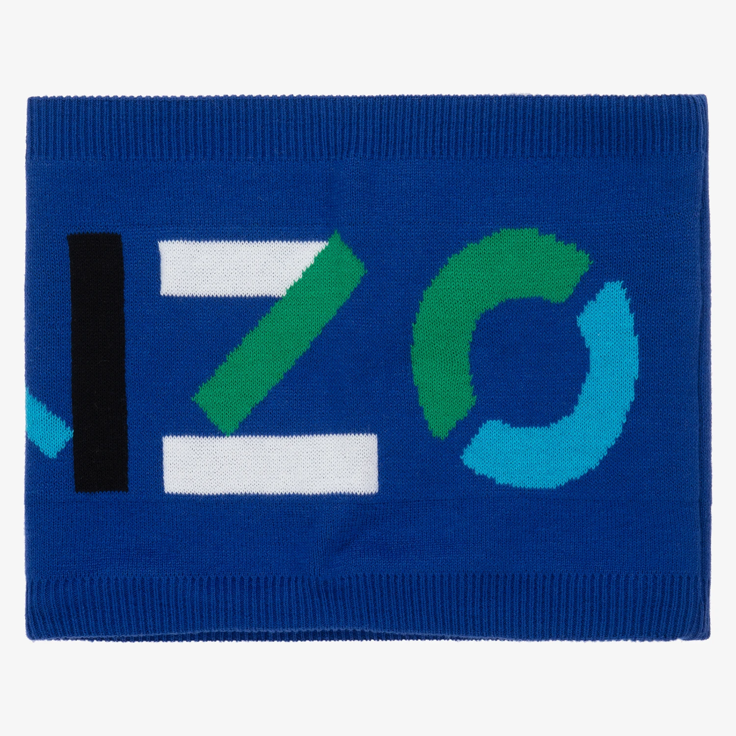 KENZO KIDS Blue Knitted Logo Snood 3 KENZO KIDS Blue Knitted Logo Snood - Image 3