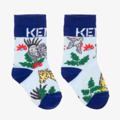 KENZO KIDS Boys Blue Jungle Socks
