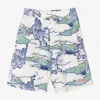 KENZO KIDS Boys White & Blue Bermuda Shorts