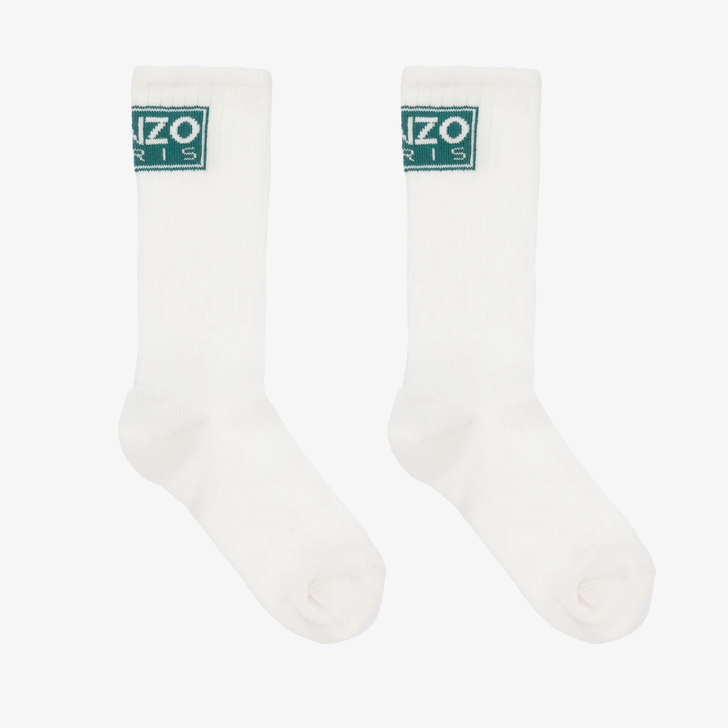 KENZO KIDS Ivory Cotton Logo Socks 1 KENZO KIDS Ivory Cotton Logo Socks