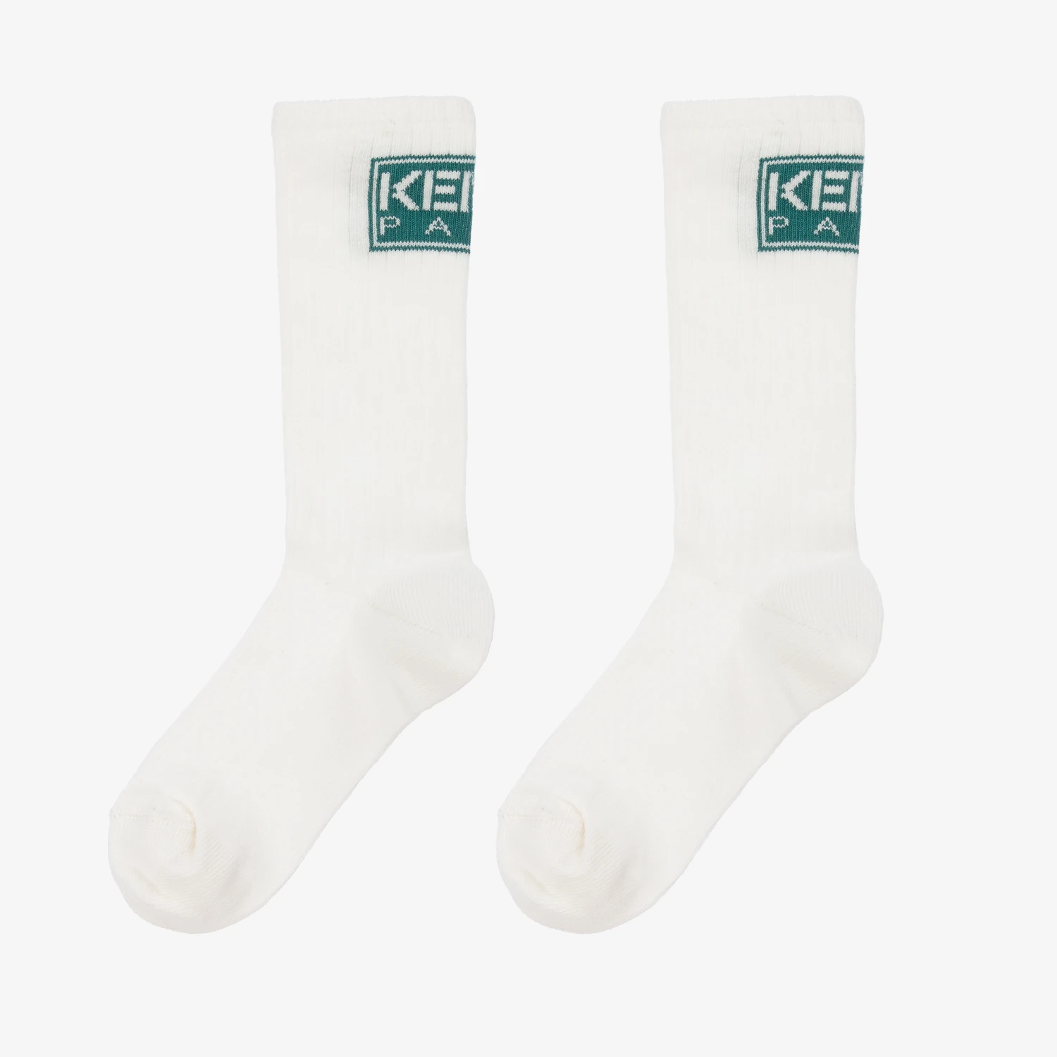 KENZO KIDS Ivory Cotton Logo Socks 2 KENZO KIDS Ivory Cotton Logo Socks - Image 2