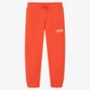 KENZO KIDS Orange Cotton Logo Joggers