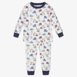 Kissy Kissy Boys White Pima Cotton Pyjamas