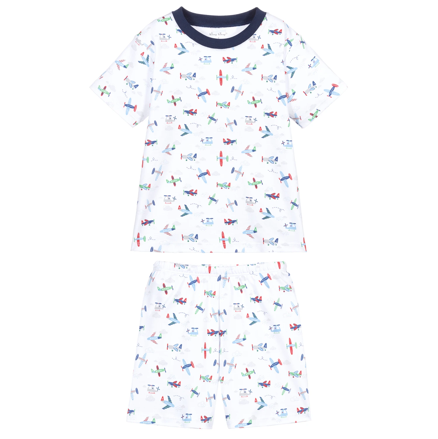 Kissy Kissy Pima Cotton Aeroplane Pyjamas 2 Kissy Kissy Pima Cotton Aeroplane Pyjamas - Image 2