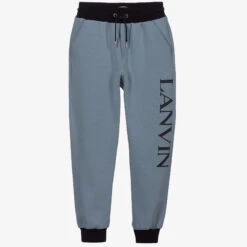 Lanvin Boys Blue Cotton Joggers