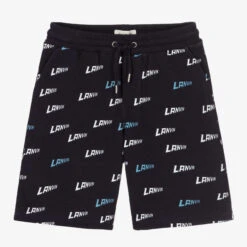 Lanvin Navy Blue Cotton Jersey Shorts