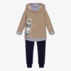 Lapin House Beige & Navy Blue Tracksuit