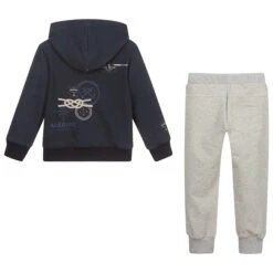 Lapin House Blue & Grey Cotton Tracksuit -The Little Outfit Sales Store lapin house blue grey cotton tracksuit 343158 4bc423be94ddb166ac8b7688b77ac42a8e7eea99