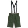 Lapin House Boys Green Cotton Shorts