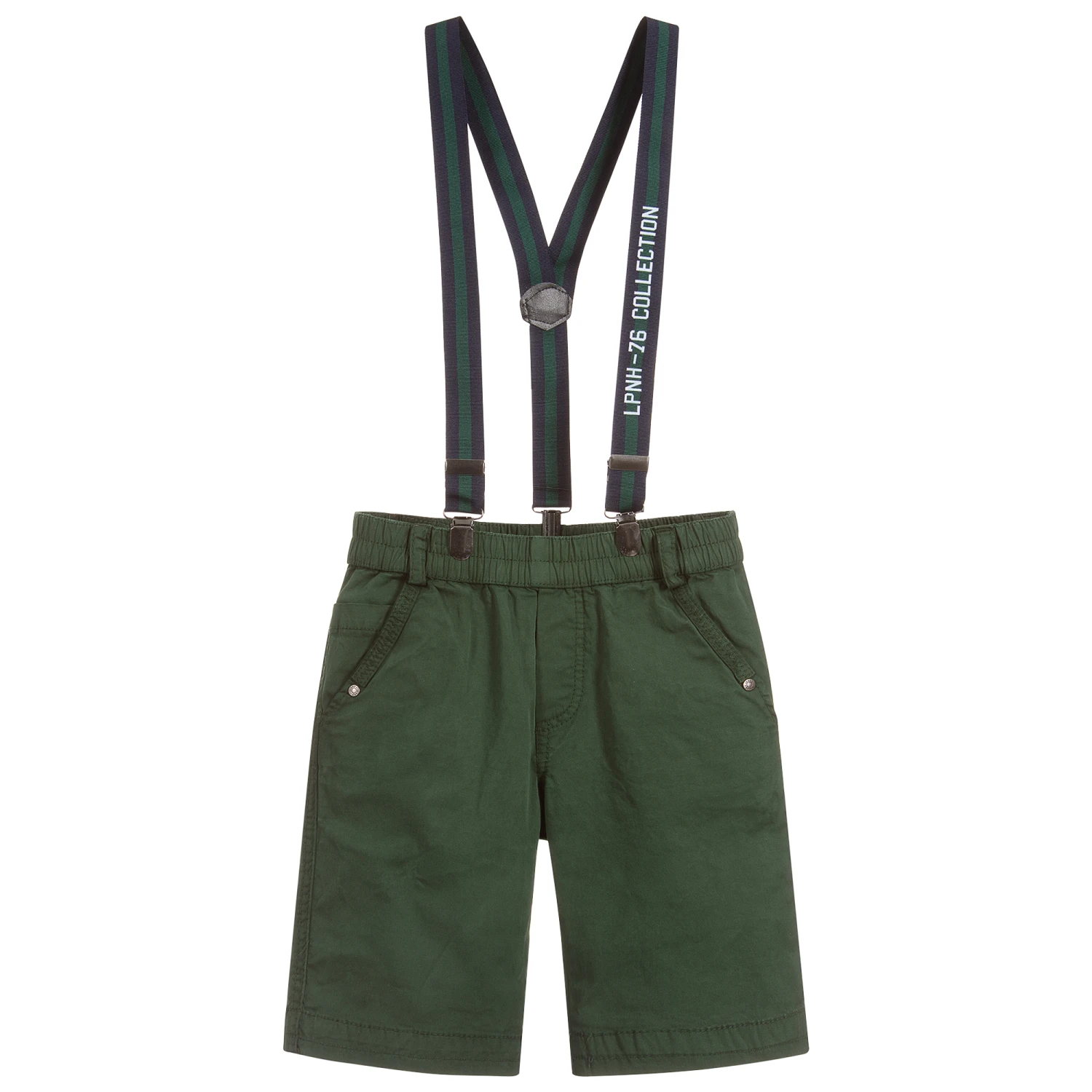 Lapin House Boys Green Cotton Shorts 1 Lapin House Boys Green Cotton Shorts