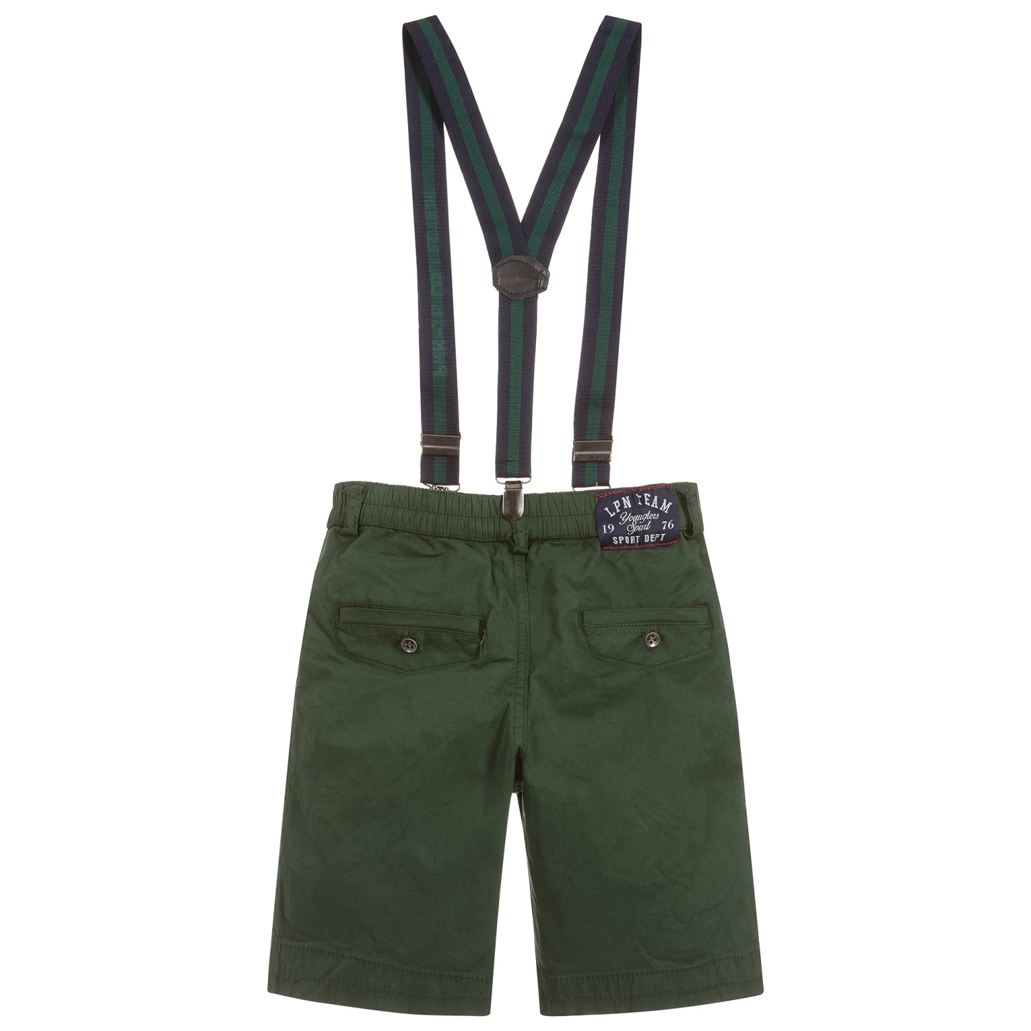 Lapin House Boys Green Cotton Shorts 2 Lapin House Boys Green Cotton Shorts - Image 2