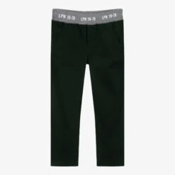 Lapin House Boys Green Cotton Trousers