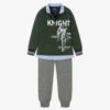 Lapin House Boys Green & Grey Tracksuit