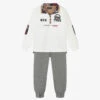 Lapin House Boys Ivory & Grey Tracksuit
