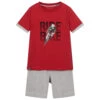 Lapin House Boys Red & Grey Shorts Set