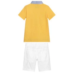 Lapin House Boys Yellow & White Shorts Set -The Little Outfit Sales Store lapin house boys yellow white shorts set 366090 dc74758a06e8b1b1ea0b26354e510dfbcc3f0759