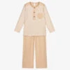 Laranjinha Beige Cotton Pyjamas