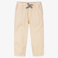 Laranjinha Boys Beige Cotton Trousers
