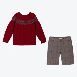 Laranjinha Boys Red Cotton Shorts Set -The Little Outfit Sales Store laranjinha boys red cotton shorts set 405381 4ea67a539deb646152014d6dc228a4e89da63c24