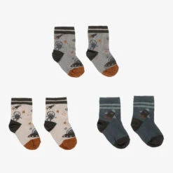 Liewood Blue Cotton Socks (3 Pack)